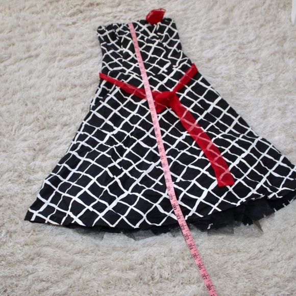 Ruby Rox Checkered Strapless Dress - Picture 6 of 7